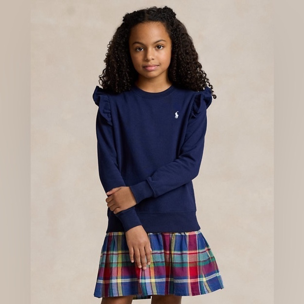 Polo Madras-Skirt Fleece Dress kids 16 - Picture 4 of 9